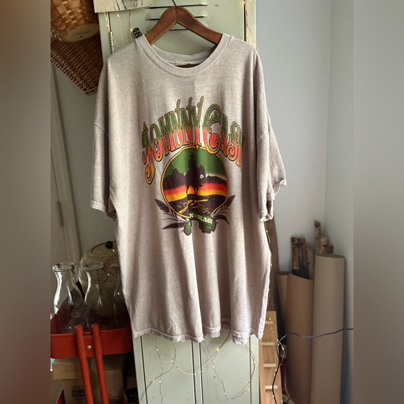 Johnny Cash Man In Black T-Shirt Dress - Picture 4 of 11